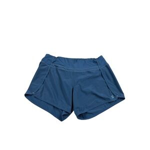 Free Fly Bamboo Motion Shorts Womens Small gray Running Athletic Zipper Pocket